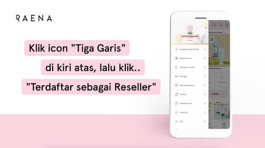 Cara menjadi reseller skincare di aplikasi RAENA