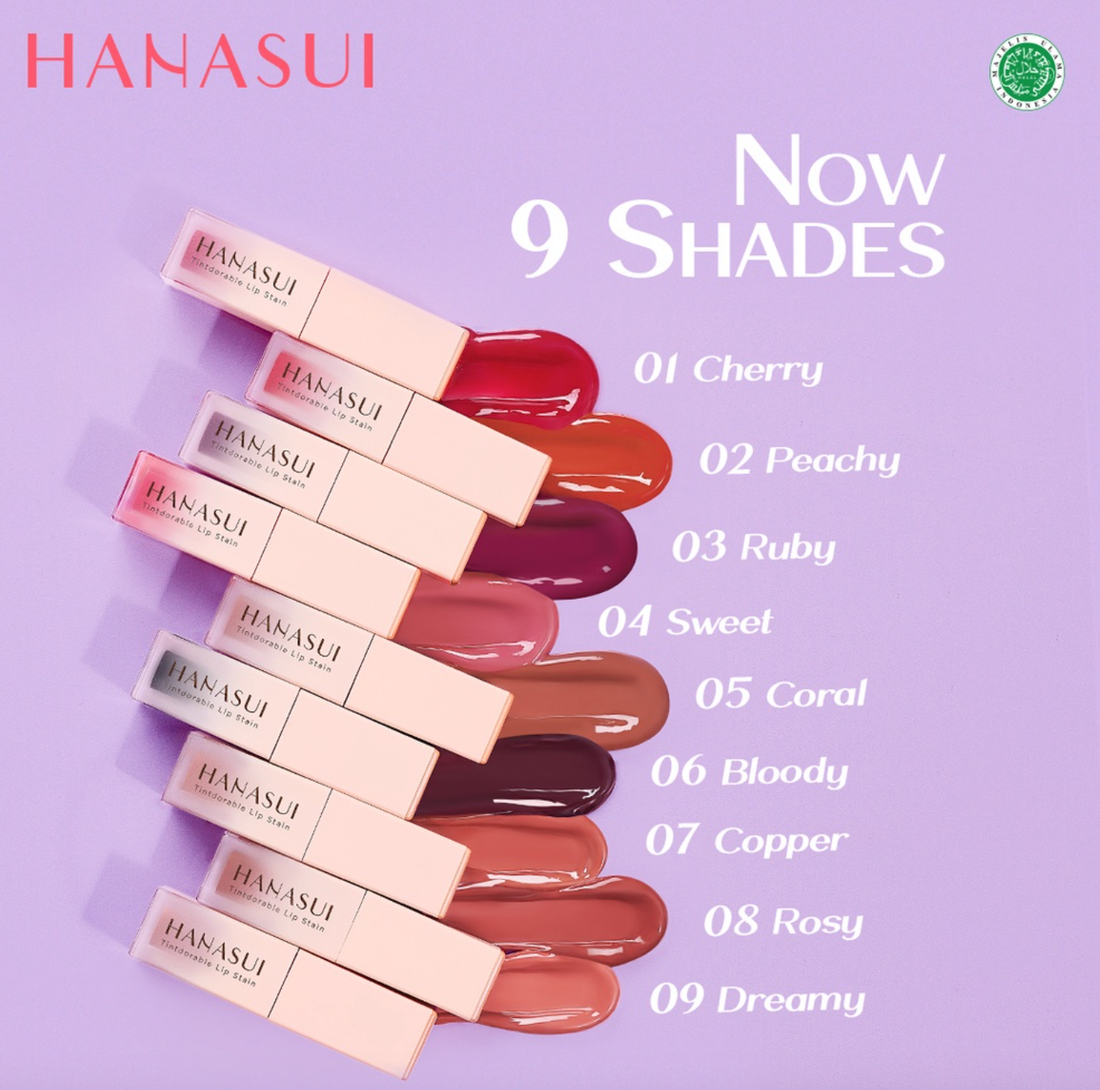 lip tint hanasui untuk bibir hitam