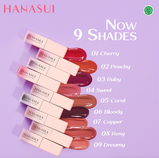 lip tint hanasui untuk bibir hitam