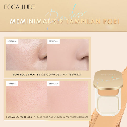 Focallure Lasting Poreless Compact Powder FA206 - 101