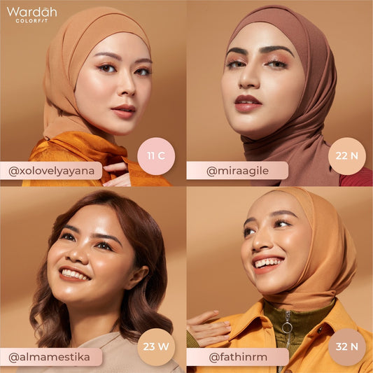 WARDAH Colorfit Perfect Glow Cushion - 33W Olive Beige | 15 gr