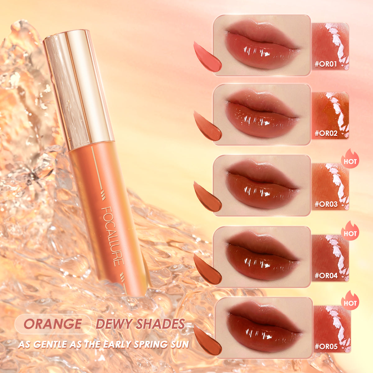 FOCALLURE SERUM GLOW LIPGLOSS FA279 - PK01