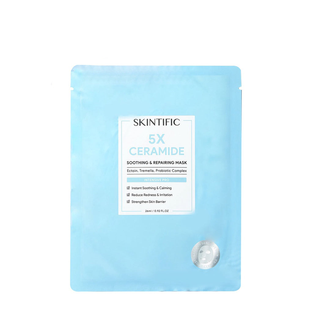 SKINTIFIC 5X Ceramide Soothing Sheet Mask (4 pcs) | 26ml