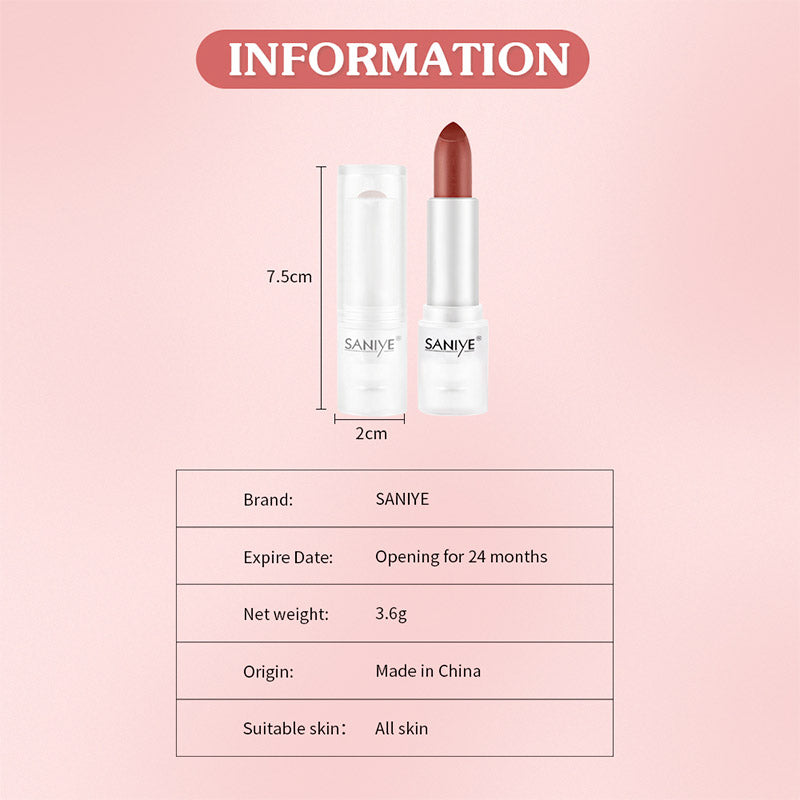 SANIYE Velvet Matte Ice Cube Matte Lipstick K2000 2#