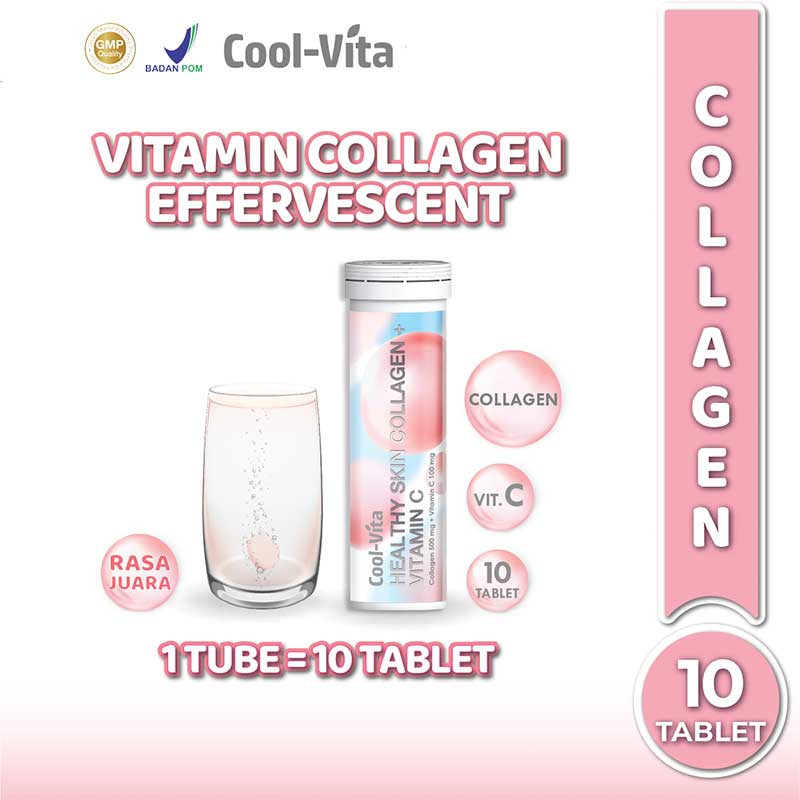 Coolvita Collagen Effervescent Vitamin 10 Tablets- 1 Tube