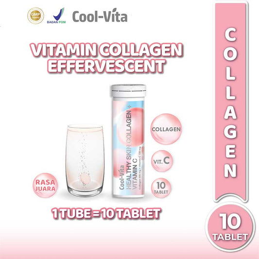 Coolvita Collagen Effervescent Vitamin 10 Tablets- 1 Tube