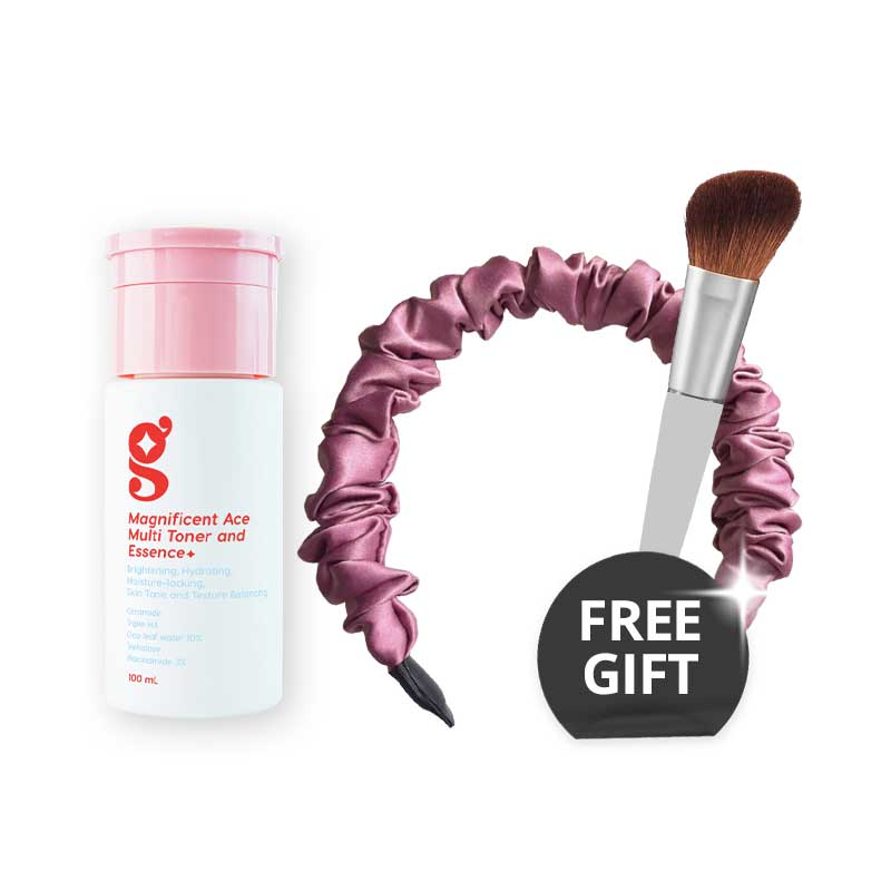 COMBO GORJES Magnificent Ace Toner & Essence 100ml FREE Bando dan Make-up Brush