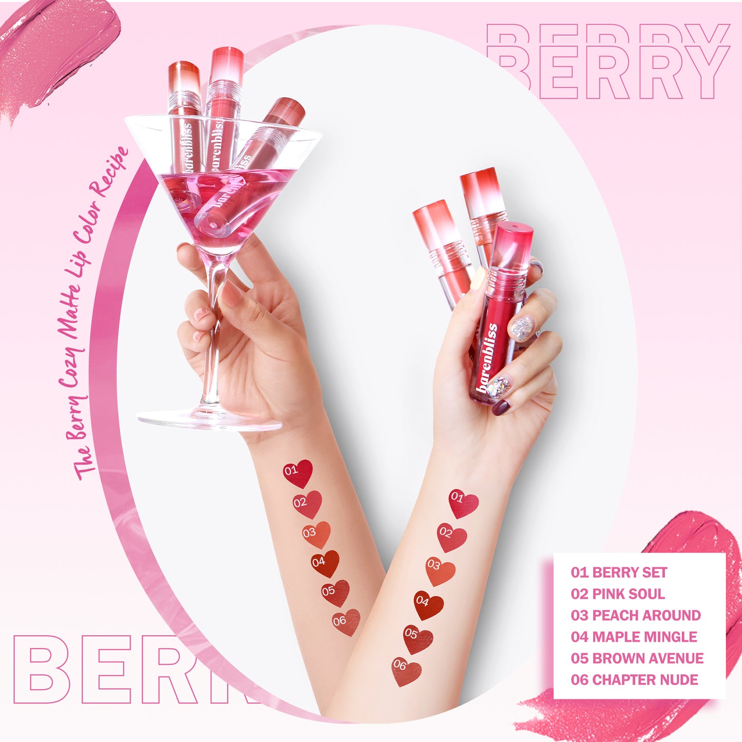 Barenbliss Berry Makes Comfort Lip Cream - 02 Pink Soul | 3 g