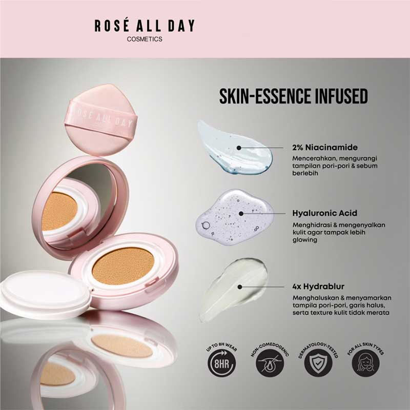 ROSE ALL DAY The Realest Lightweight Essence Cushion - Warm Honey