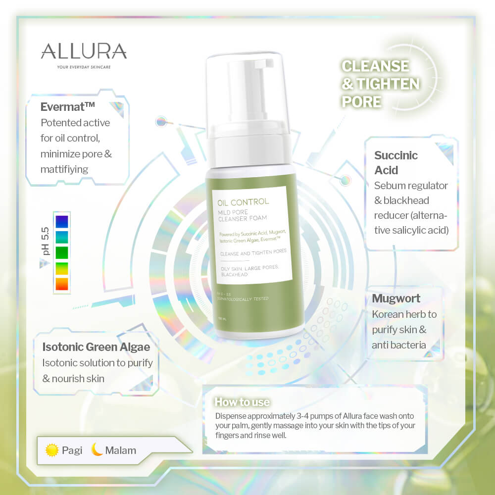 Allura Oil Control Mild Cleanser Foam | 100 g