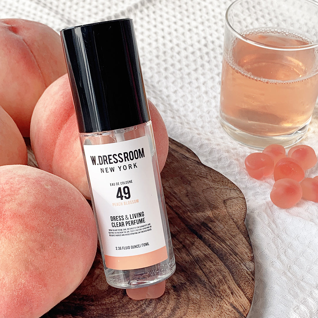 [Combo] W Dressroom Dress & Living Clear Perfume No. 49 Peach Blossom (150 ml) + Ingrid UV Stick Sunscreen + [Free] Pouch