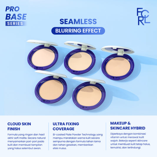 FOCALLURE Always Keep Me Covered Compact Powder - 01 PORCELAIN