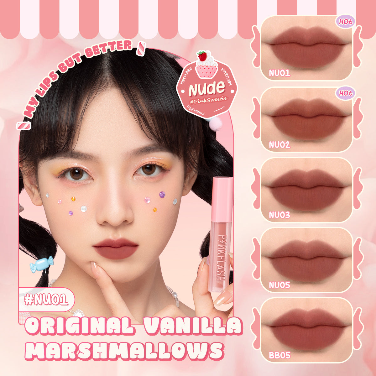 PINKFLASH POWDERY LIPGLOSS PF-L16 - PP03