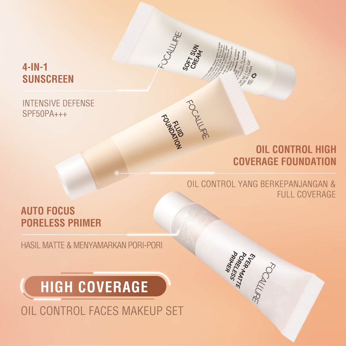 FOCALLURE FLUID FOUNDATION FA30 - 02 trial size