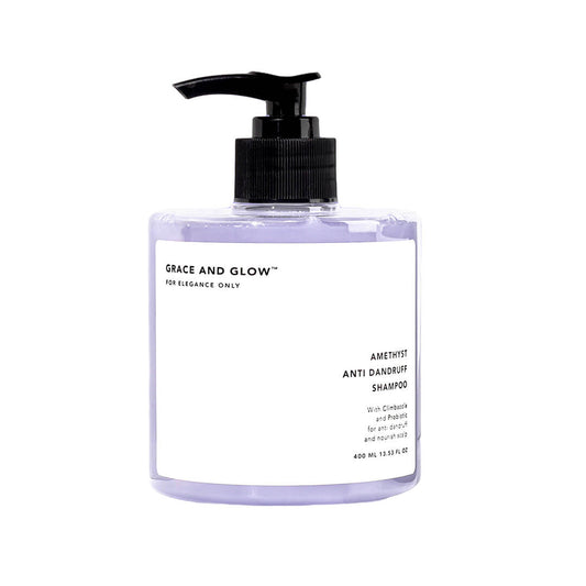 Grace And Glow Amethyst Anti Dandruff Shampoo For Anti Dandruff And Nourish Scalp | 400 ml