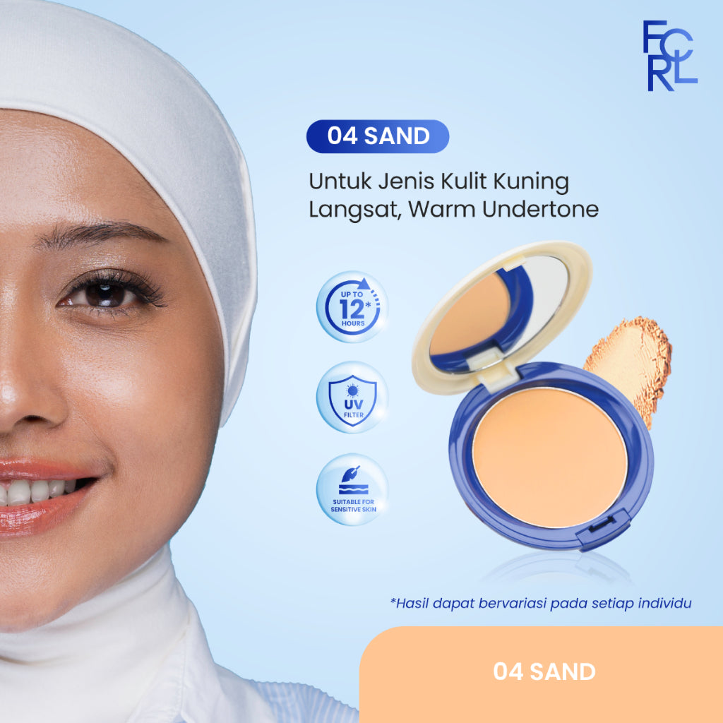 FOCALLURE Always Keep Me Covered Compact Powder - 04 SAND