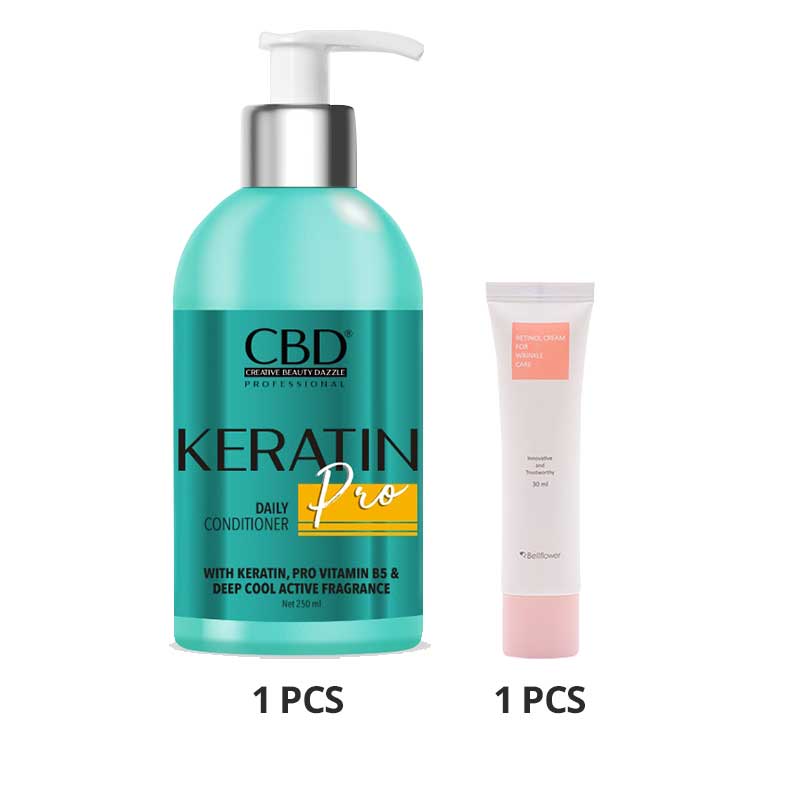 COMBO 1+1 CBD Keratin Pro Daily Conditioner | 250ml Free Bellflower