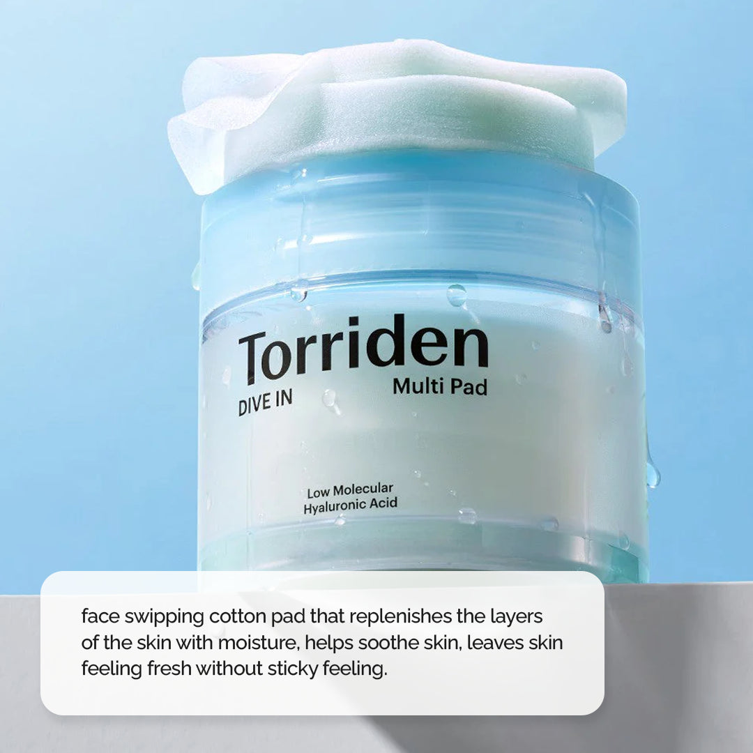 Torriden Dive-In Low Molecular Hyaluronic Acid Multi Pad | 145 ml