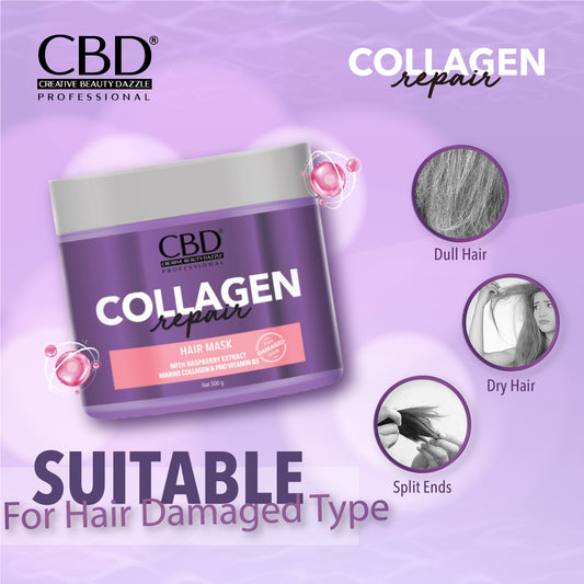 CBD Collagen Repair Hair Mask | 500g