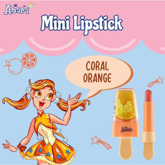 Amara Kids Mini Lipstick Coral Orange | 2.2 g