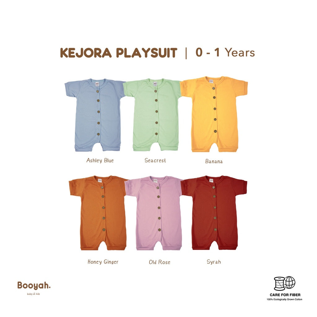 Booyah Baby & Kids Baju Bayi - Kejora Playsuit Banana (0-3 Month)