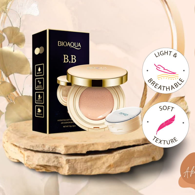 BIOAQUA Hydrating Soft And Flawless Air Cushion BB Cream - Natural Color 30g