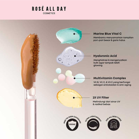 ROSE ALL DAY The Realest Lightweight Concealer - Beige