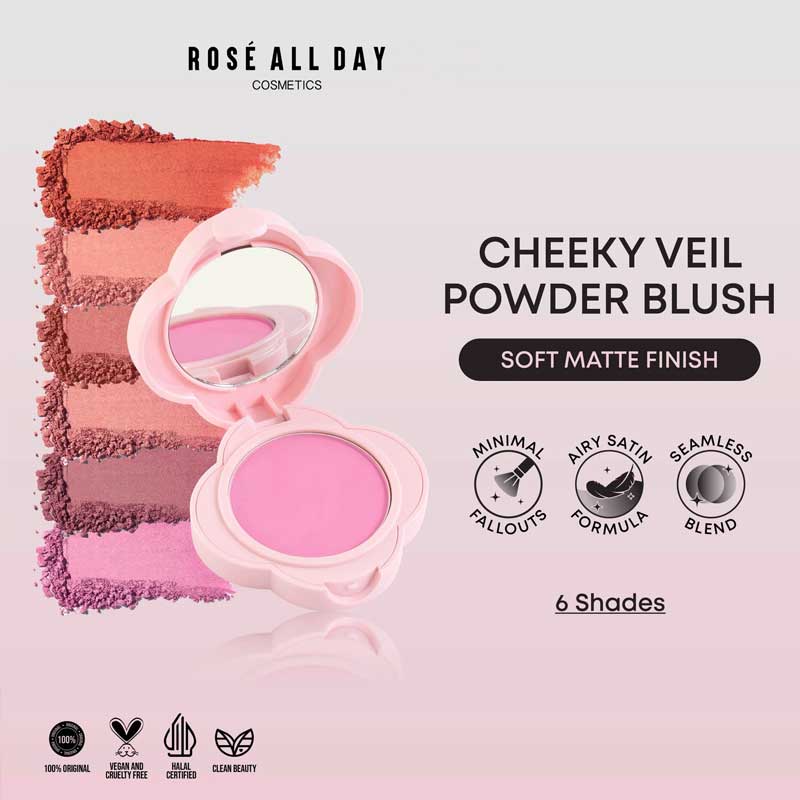 ROSE ALL DAY Cheeky Veil Powder Blush - Cheek You Later | 4 gr