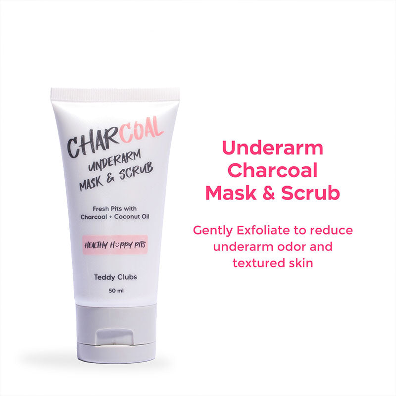 TEDDY CLUBS  Charcoal Underarm Mask & Scrub 50gr