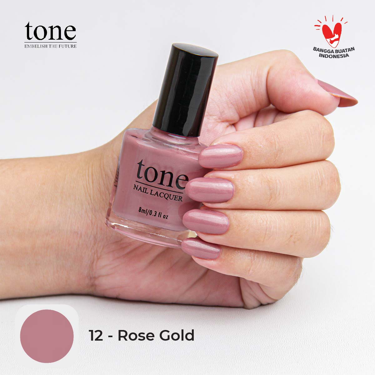 Tone Nail Polish Glossy Nude Series 12 | 8 ml