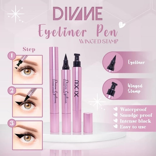 Xi Xiu Divine Liquid Eyeliner Pen Waterproof Black With Stamp | 4 ml