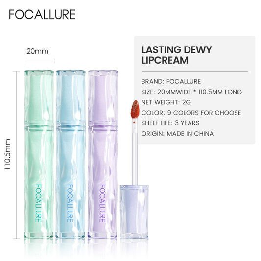 FOCALLURE LASTING DEWY LIPCREAM NU02