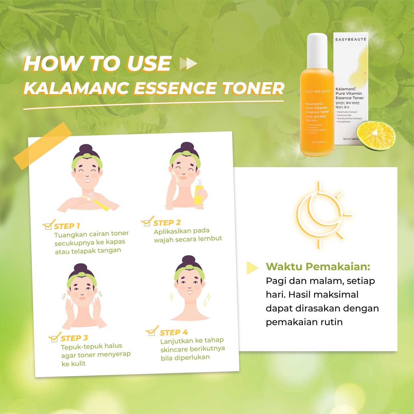 Easybeaute KalamanC 2in1 Toner Essence Pure Vitamin | 100ml