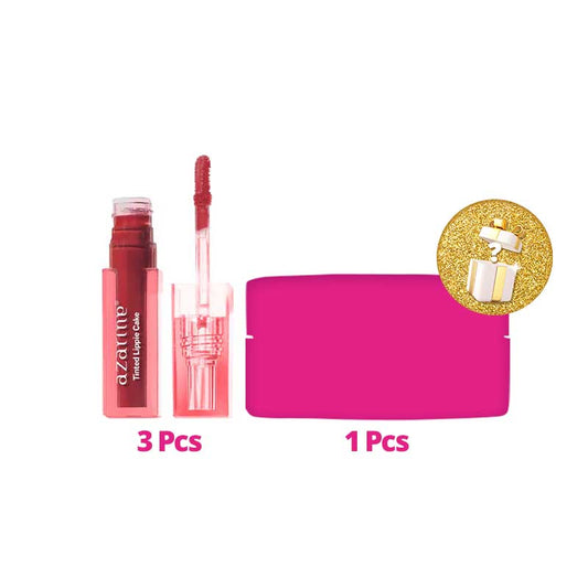 [Combo 3+1] Azarine Tinted Lippie Cake - Strawberry Pie Free Mystery Box