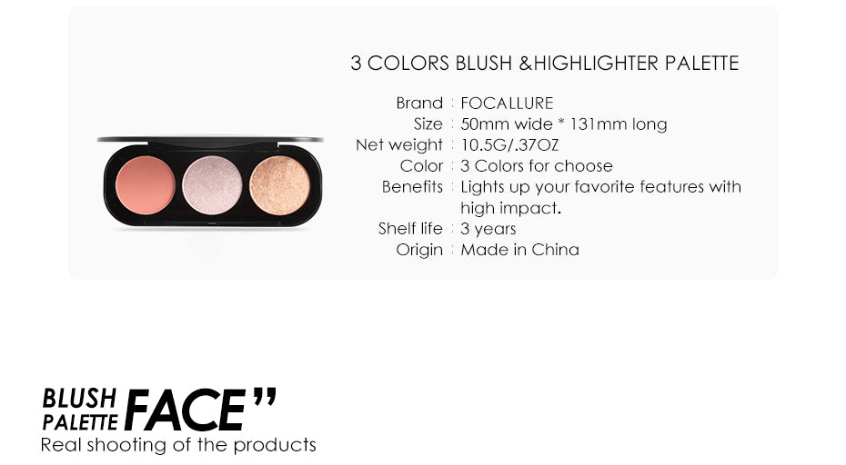 Focallure Blush & Highlighter Palette FA26 #1