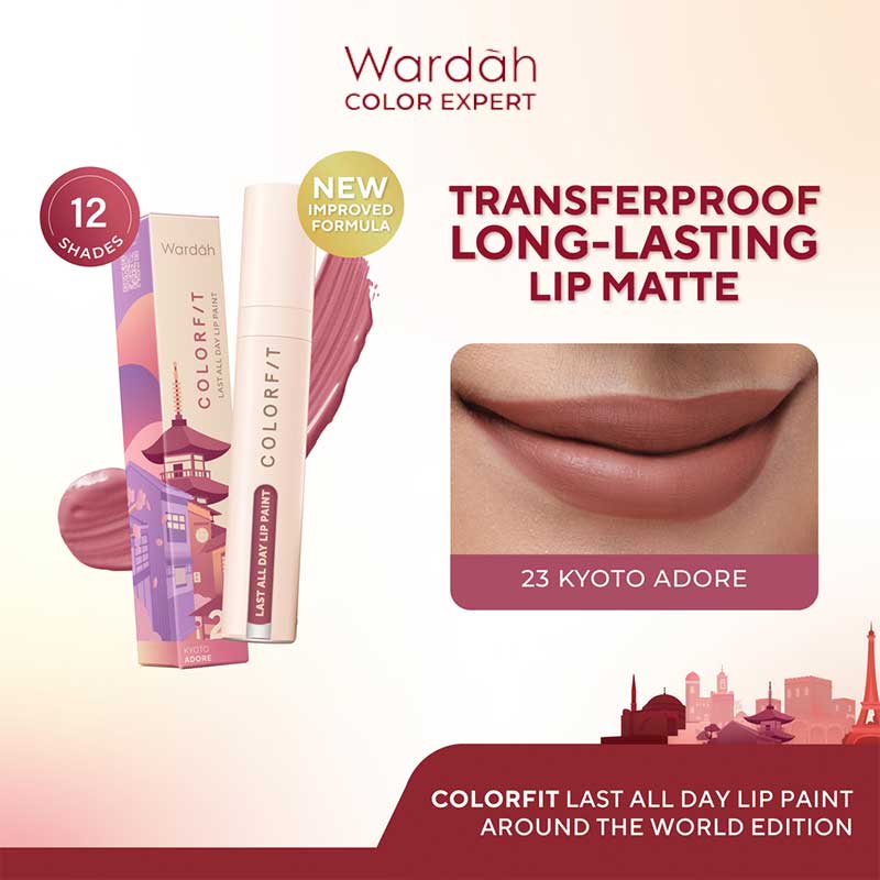 WARDAH Colorfit Last All Day Lip Paint 17 - Tokyo Breeze | 4.2 gr