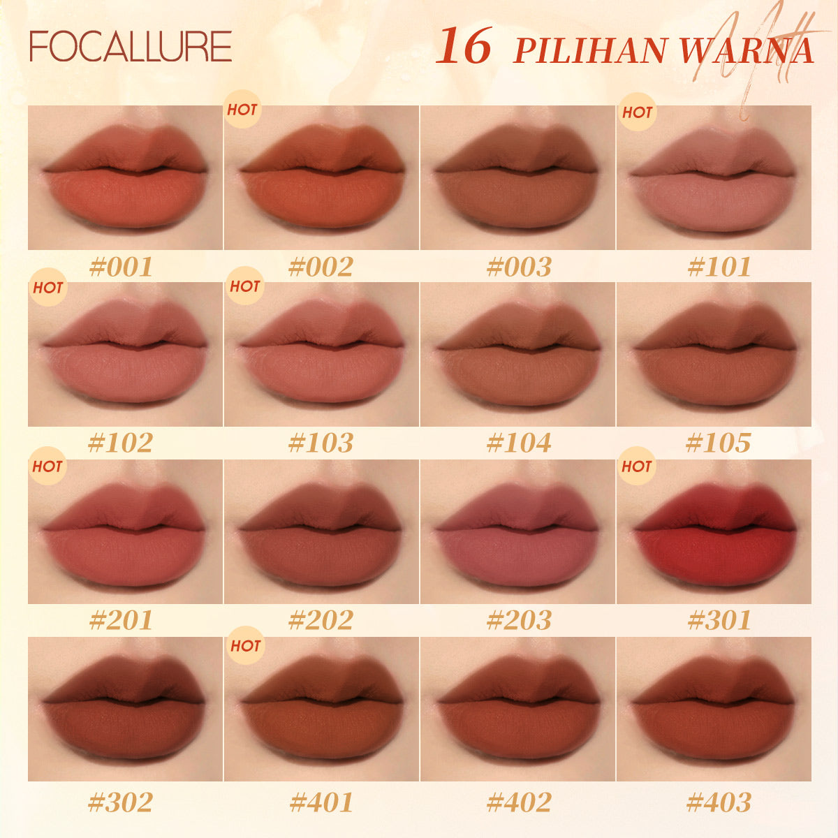 Focallure Pure Matte Lipstick FA203 #301