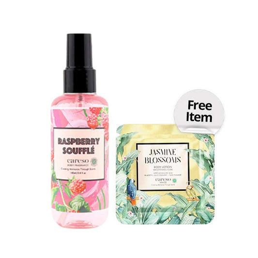 [Combo] Careso Body Fragrance - Raspberry Souffle | 100 ml+ Free Careso Body Lotion Jasmine Blossom