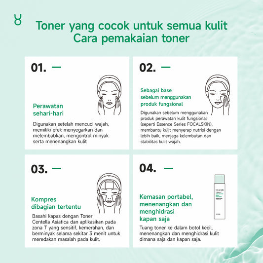 Focalskin Calming Toning Lotion Centella | 200 ml