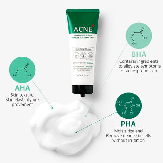 Some By Mi AHA/BHA/PHA 30 Days Miracle Acne Clear Foam | 100 ml