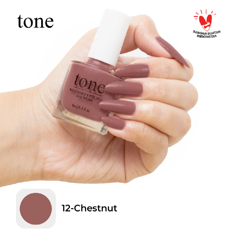 TONE Breathable and Peelable Nail Polish Neutral Palette Series 12