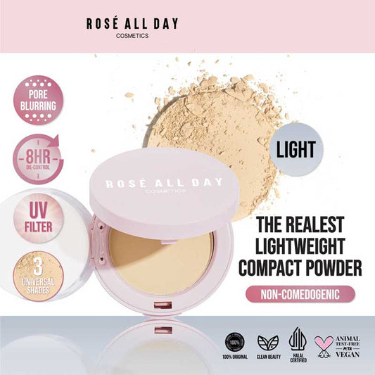 ROSE ALL DAY The Realest Lightweight Compact Powder - Tan