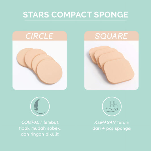 Glamfix Stars Compact Sponge Circle