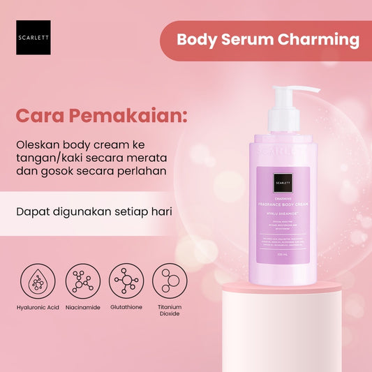 Scarlett Whitening Body Cream Charming