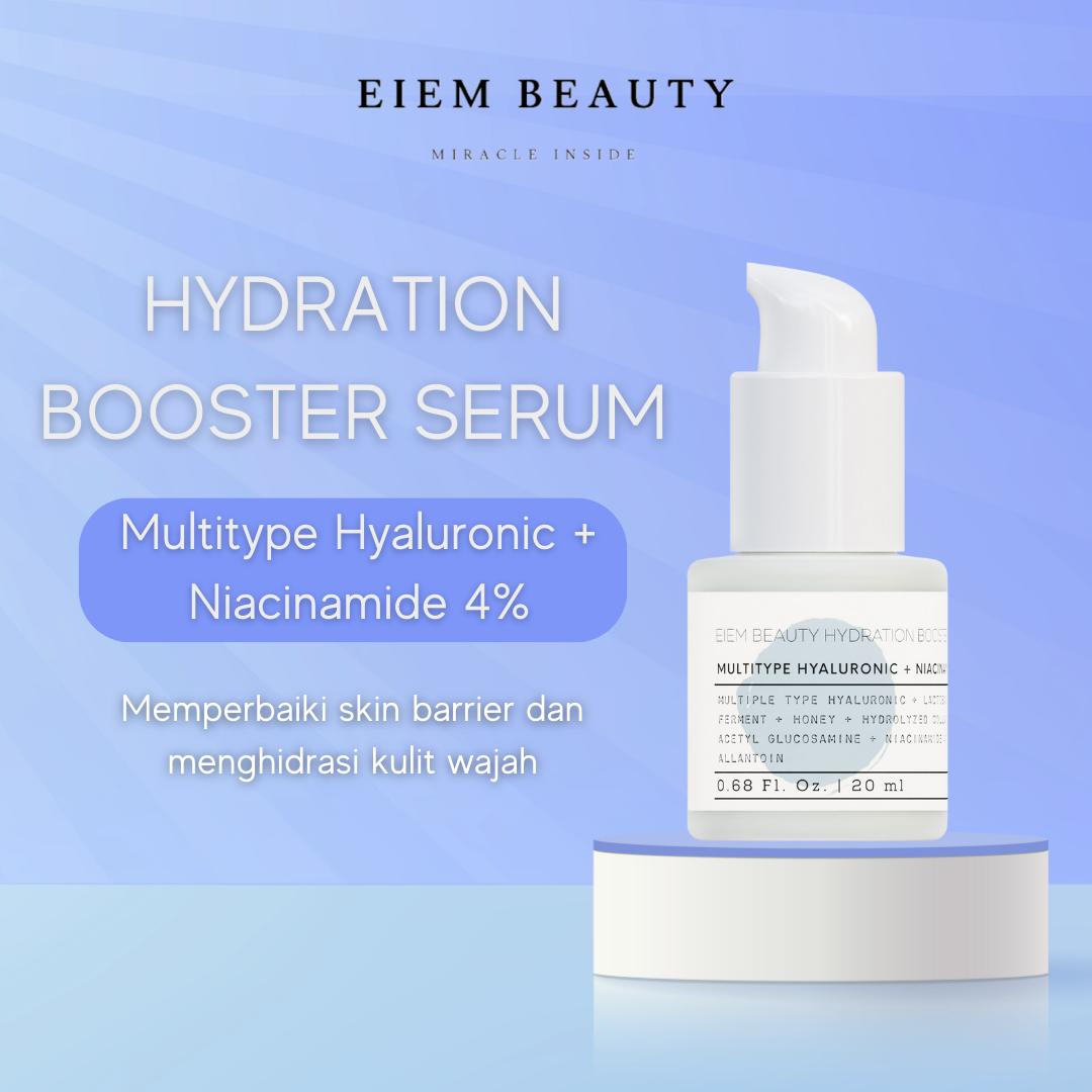 EIEM Beauty Hydration Booster Serum, Multiple Hyaluronic + Niacinamide 4%  | 20ml