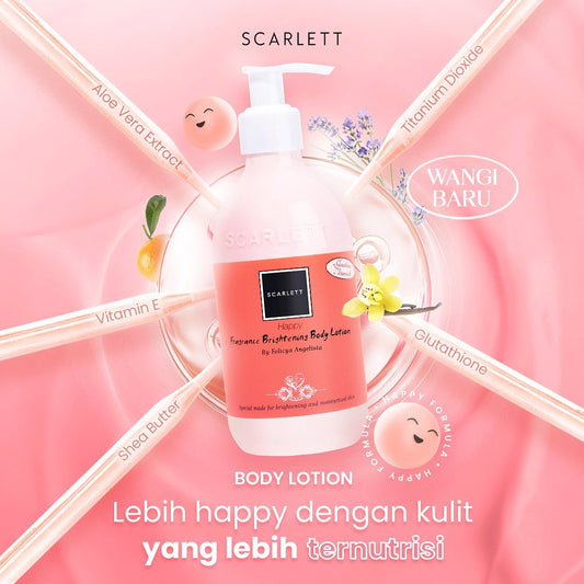 Scarlett Whitening Fragrance Body Lotion Happy | 300 ml