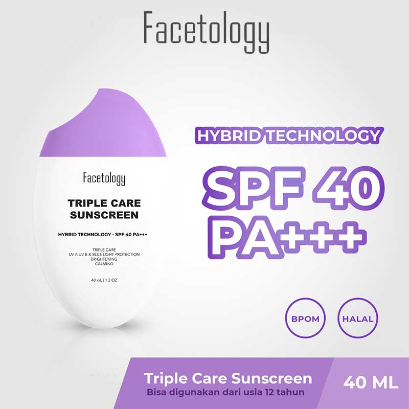 Facetology TripleCare Sunscreen SPF 40 PA+++ | 40ml