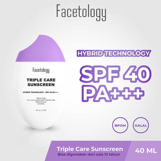 Facetology TripleCare Sunscreen SPF 40 PA+++ | 40ml