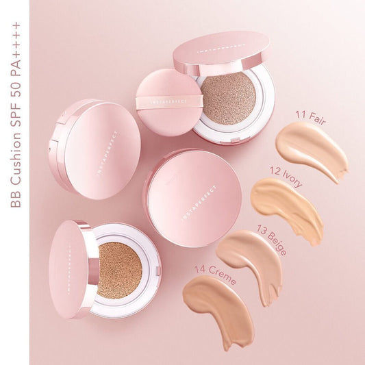 Wardah Instaperfect Mineralight Matte BB Cushion - 12 Ivory