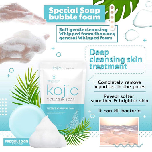 Precious Skin Kojic Whitening Collagen Soap | 60 g